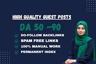 do SEO guest posts, niche edits, blogger outreach dofollow backlinks on high da