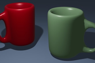 design custom 3d icons or UI elements for your app or game