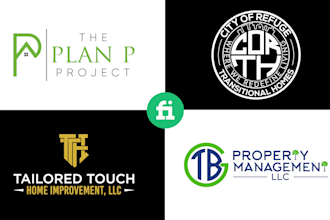 design professional lettermark, wordmark, typography, text, letter or font logo
