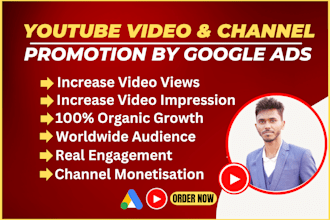promote your youtube video by google ads