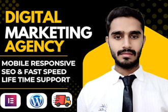build modern digital marketing agency website within 24hours
