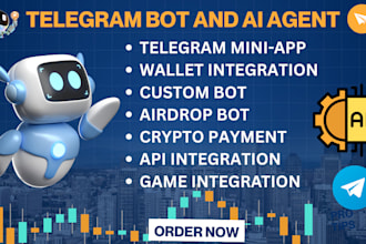 build telegram bot tg miniapp crypto payment airdrop bot wallet integration dapp