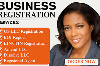 handle your us llc registration obtain ein registered agent boi report