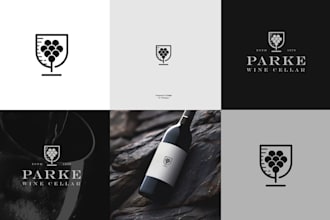 create modern minimalist business luxury logo design
