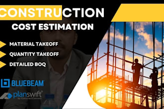 do material and quantity takeoff including cost estimation