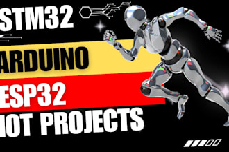 implement iot projects on arduino, esp32, esp8266, stm32