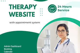 build a therapy website with booking system