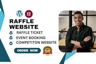 build raffle ticket website event ticket website competition website