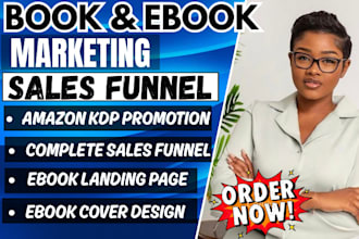 ebook marketing sales funnel, landing page design, email automation