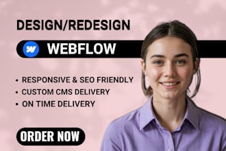 design redesign webflow website webflow landing page figma to webflow animation