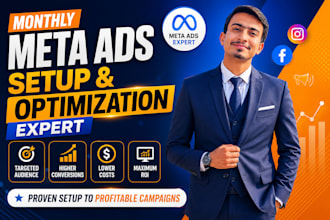 do monthly meta ads setup and monitorization 2 days trail free