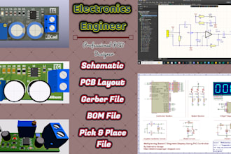 design schematic and pcbs in altium, kicad and proteus