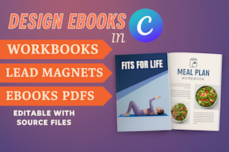 design canva ebook, pfd lead magnet design, workbook design life coaching flyer