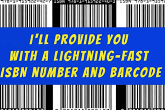 assign your book an official isbn number and barcode