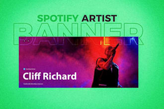 design a creative spotify artist banner in 24 hrs