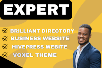 brilliant directory website, hivepress, wix website, voxel theme, directorist