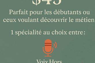 help you start your voice acting career with practical guides in french only