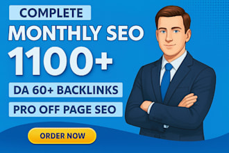 do monthly off page seo guest post link building, forum,profile backlink service