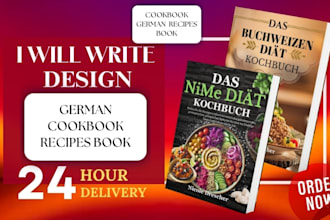 design and write a custom german recipe book with images and recipes