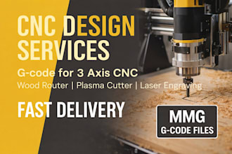 create cnc design for your cnc plasma,laser cnc in dxf, dwg format