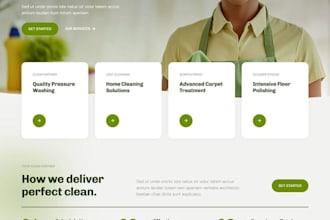 build an elegant cleaning website