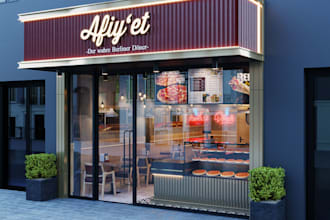 modern restaurant design,sport bar,kiosk model, coffee shop,cozy club,3d render