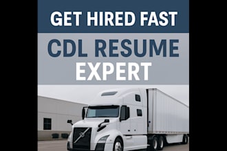 create a professional cdl truck driver resume that gets you hired fast