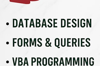 design, fix, or automate your microsoft access database professionally
