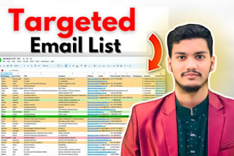 do niche targeted email list building, b2b, email scraping and collection