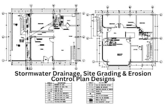 design stormwater drainage, site grading and erosion control plans in autocad