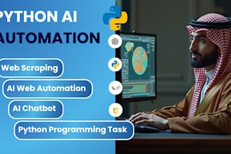python ai coding, web scraping, machine learning, ai automation and ai chatbot