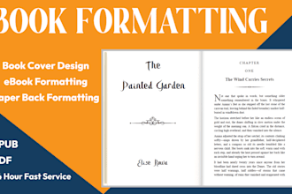 do book formatting, ebook design, book layout, book design