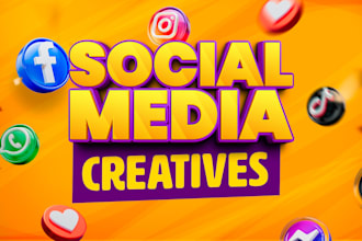 create social media posts, facebook and instagram ad creatives