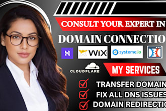 connect domain to site, redirect or fix godaddy domain to shopify, and wix
