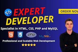 do fast and clean HTML5 css3 professional web layout
