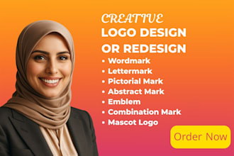 create elegant arabic logo and empower brand visual identity
