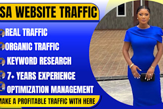 do organic UK,USA website traffic