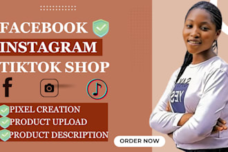 set up sync facebook, instagram tiktok shops with shopify