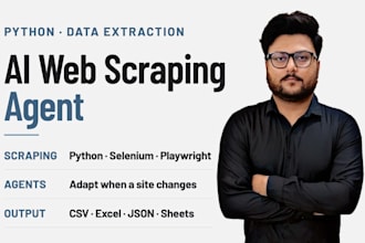 build ai scraping agent, python web scraping, data extraction
