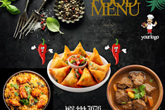 design fast food social media post