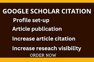 increase google scholar citations for article in technology