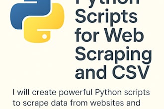create custom python scripts for web scraping and data extraction