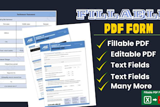 create fillable pdf form, fillable forms, fill online survey and questionnaire
