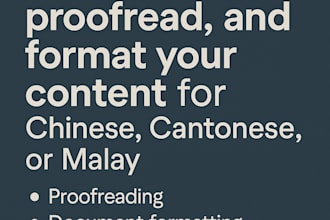localize content from english to chinese, cantonese, malay, or malaysian chinese