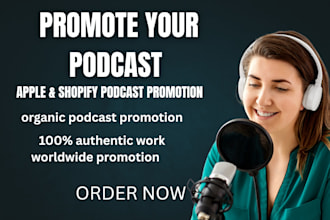 grow your spotify apple music podcast with viral and organic podcast promotion