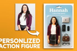 create a custom action figure collectible image