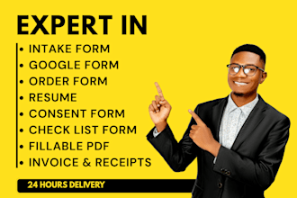 re design your intake form order form fillable PDF consent google form resume