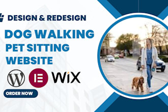 dog walking website pet sitting website wordpress website design