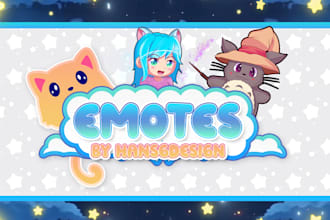 draw chibi and adorable emotes for your channel