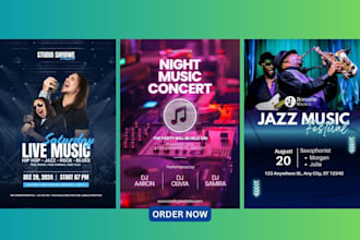 design party flyer dj hip hop music event flyer business flyer on canva